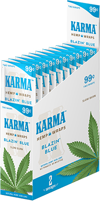 Karma Hemp Wraps Blazin Blue 25 Pack 