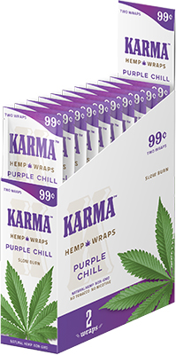 Karma Hemp Wraps Purple Chill 25 Pack 