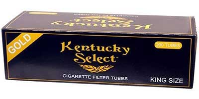 Kentucky Select Gold King Size Cigarette Tubes 200ct 