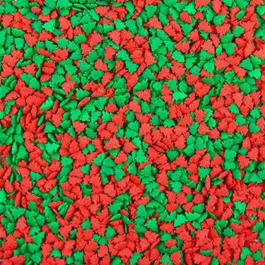Kerry Red and Green Christmas Tree Shaped Sprinkles 1oz 