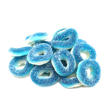 Kervan Gummi Blue Raspberry Rings 1lb 