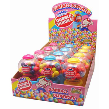 Kidsmania Dubble Bubble Gumball Dispenser 12ct Box 