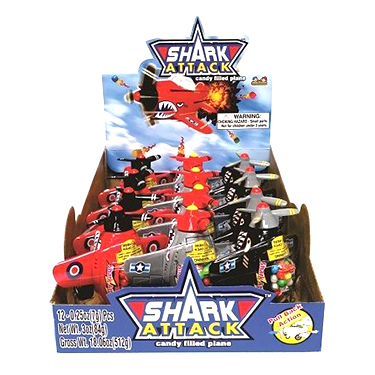 Kidsmania Shark Attack Candy Plane 12ct Box 