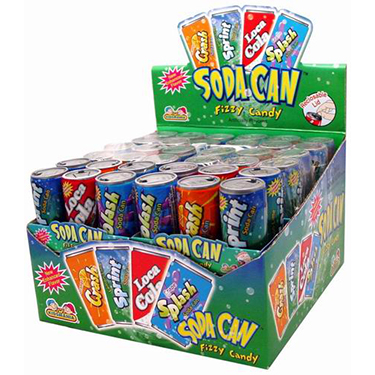 Kidsmania Soda Can Fizzy 12ct Box 