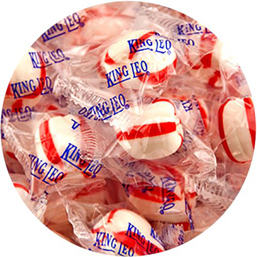 King Leo Soft Peppermint Puffs Christmas Wrapped 1lb 