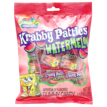 Gummy Krabby Pattys Watermelon 2.54oz Bag 