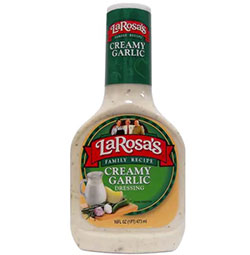 LaRosas Family Recipe Creamy Garlic Dressing 16oz 