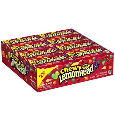 Lemonhead Chewy Fruit Mix 24ct Box 