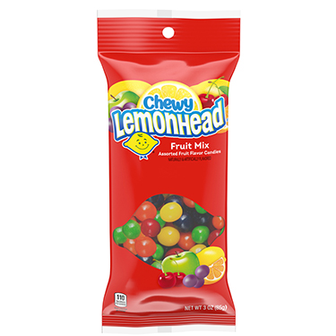 Lemonhead Chewy Fruit Mix 3oz Bag 