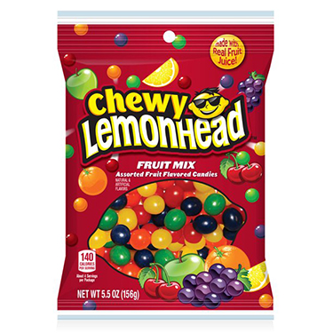 Lemonhead Chewy Fruit Mix 5oz Bag 