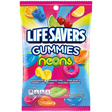 Life Savers Gummies Neons 7oz Bag 