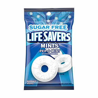 Life Savers Sugar Free Pep O Mint 2.75oz Bag 