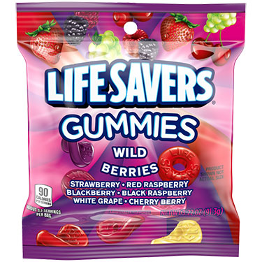 Life Savers Gummies Wild Berries 3.22oz Bag 