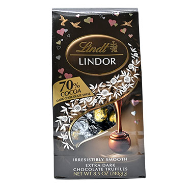 Lindor Dark Chocolate Cocoa Truffles 8.5oz Bag 