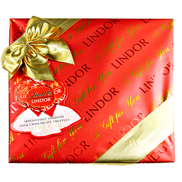 Lindor Holiday Milk Chocolate Wrapped Gift Box 10.1oz 