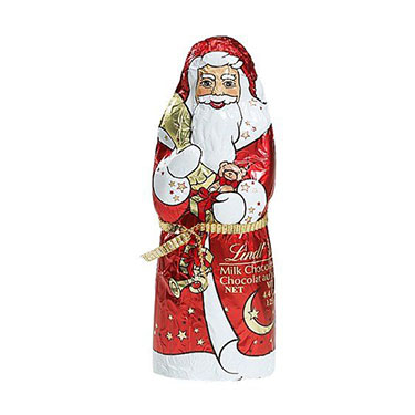 Lindt Christmas Milk Chocolate Santa 4.4oz 