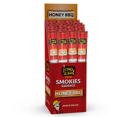 Long John Smokies Honey BBQ 1oz 24ct Box 
