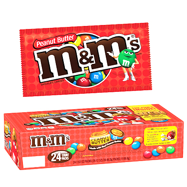 M and M Peanut Butter 24ct Box 