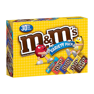 M and M Variety Pack 30ct Box 