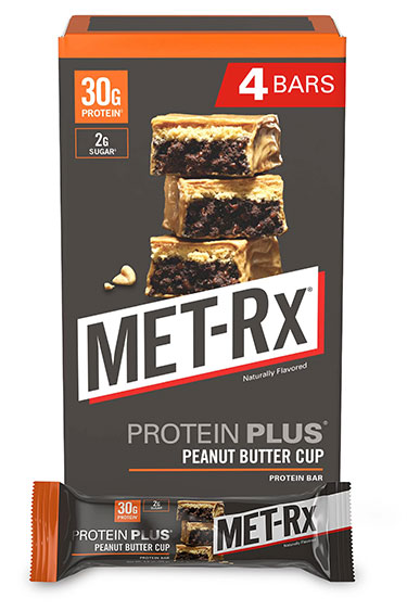 MET Rx Protein Plus Peanut Butter Cup 4ct Box 