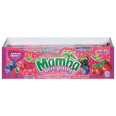 Mamba Fruit Chews Berrytasty 24ct Box 