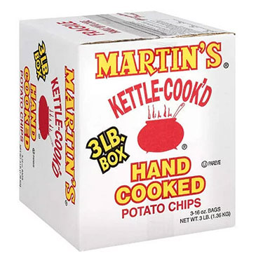 Martins Kettle Cooked Potato Chips 3 Lb 