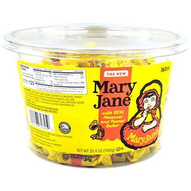 Mary Jane Molasses and Peanut Butter 160ct Jar 