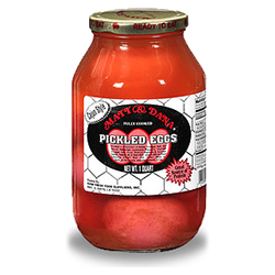 Matt and Dana Cajun Style Pickled Eggs Quart Jar 