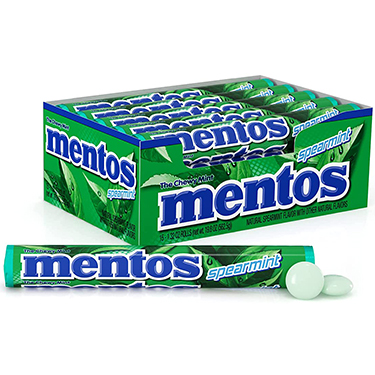 Mentos Chewy Mint Spearmint Candy 15ct Box 