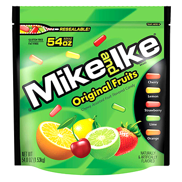 Mike and Ike Original Fruits 54oz Bag 