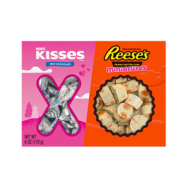 Hersheys and Reeses Milk Chocolate XOXO 6oz Gift Box 