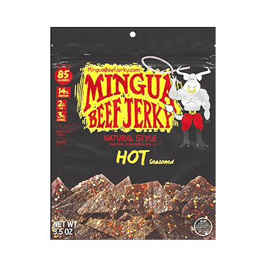 Mingua Hot Jerky 3.5oz Bag 