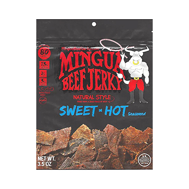 Mingua Sweet N Hot Jerky 3.5oz Bag 