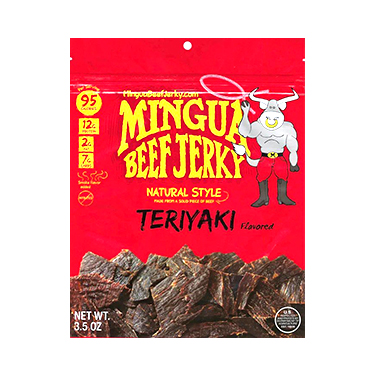 Mingua Teriyaki Jerky 3.5oz Bag 