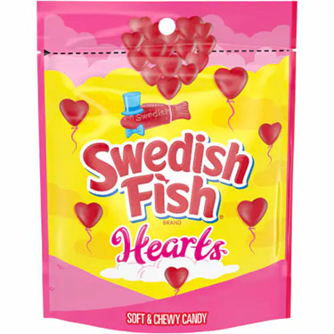 Valentines Day Swedish Fish Hearts 10oz Bag 