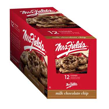 Mrs Fields Milk Chocolate Chip Cookies 12ct Box 