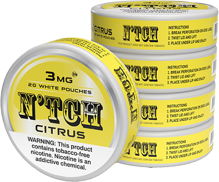 N'TCH Nicotine Pouches Citrus 3mg 5ct 
