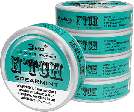 N'TCH Nicotine Pouches Spearmint 3mg 5ct 