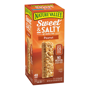 Nature Valley Sweet and Salty Peanut Granola Bar 1.2oz 48ct Box 