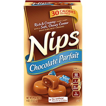 Brachs Nips Chocolate Parfait Hard Candy 4oz Box 