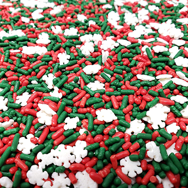 Candy Retailer Noel Mix Christmas Cupcake Sprinkles 4oz 