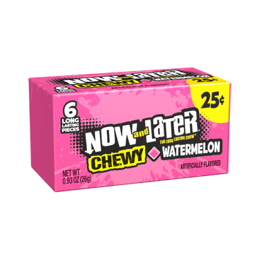 Now and Later Chewy Watermelon 24ct Box 