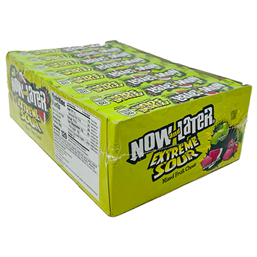 Now and Later Extreme Sour 24ct Box 