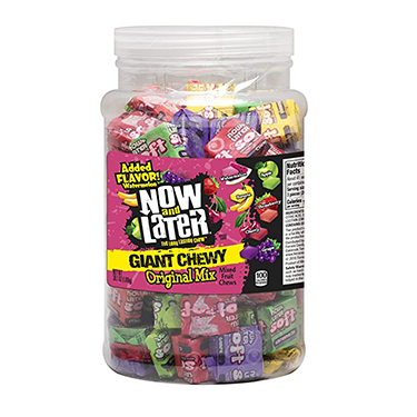 Now and Later Giant Chewy Original Mix 38oz 120ct Jar 