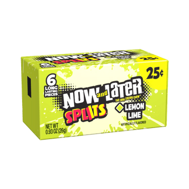 Now and Later Splits Lemon Lime 24ct Box 