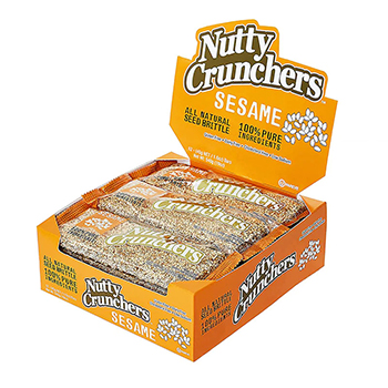 Nutty Crunchers Sesame 1.6oz Bars 12ct Box 
