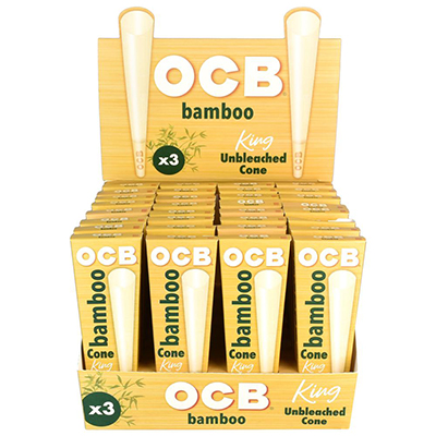 OCB Bamboo Cones King Size 32 Packs of 3 