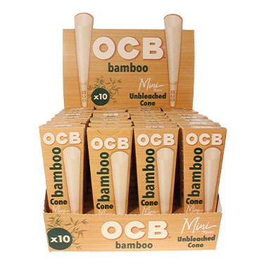 OCB Bamboo Cones Mini 24 Packs of 10 