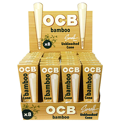 OCB Bamboo Cones Small 78mm 32 Packs of 3 