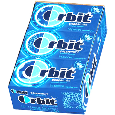 Wrigleys Orbit Original Peppermint 12ct 